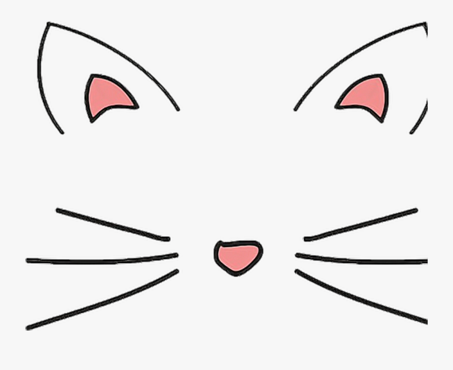 Cat Sticker Clipart , Png Download - Cat Ears Transparent Background, Transparent Clipart