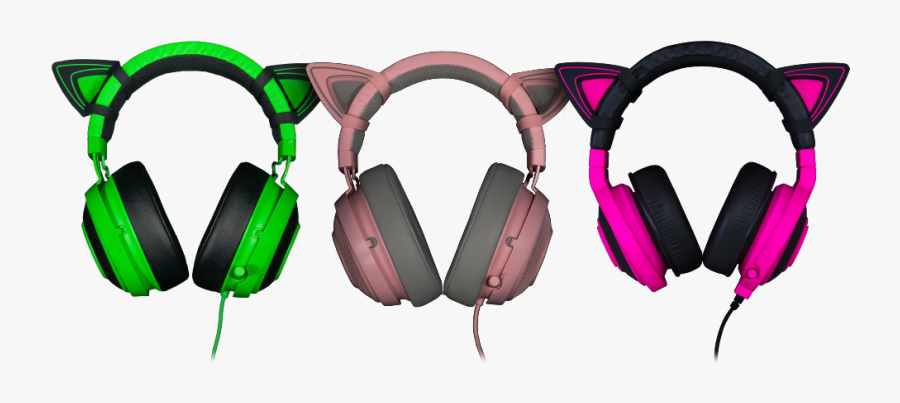 Png Transparent Kitty Ears For Razer - Razer Kraken Kitty Ears, Transparent Clipart