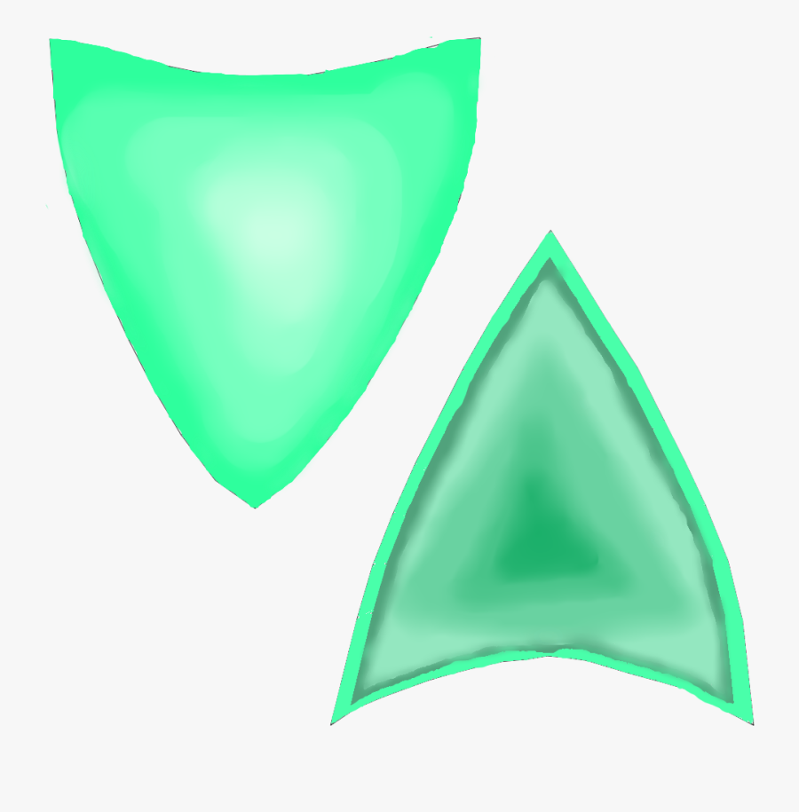 Green Cat Ears Transparent Clipart , Png Download - Green Cat Ears Png, Transparent Clipart
