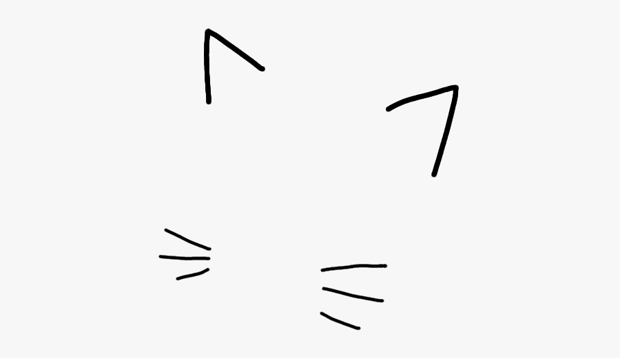 #catears #ears #cat #kawaii #cute [not Mine] - Line Art, Transparent Clipart