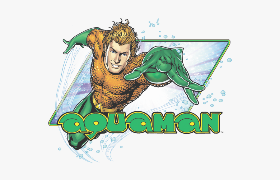 Clip Art Aquaman Cartoon - Aquaman Swimming, Transparent Clipart