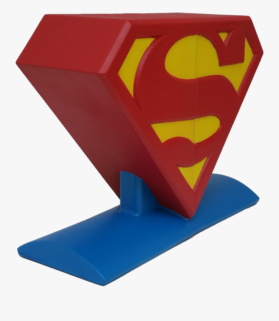 Dc Comics Superman Logo Bookends - Superman, Transparent Clipart
