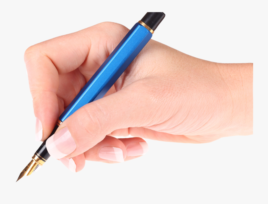 Clip Art Hand Holding A Pen - Pen In Hand Png, Transparent Clipart