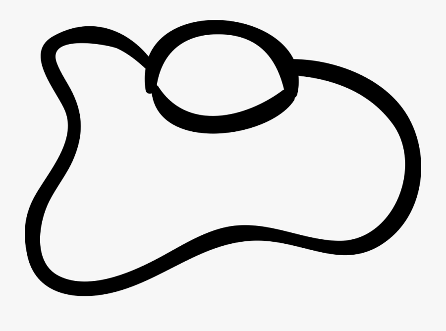 Egg Outline Comments - Fried Egg, Transparent Clipart