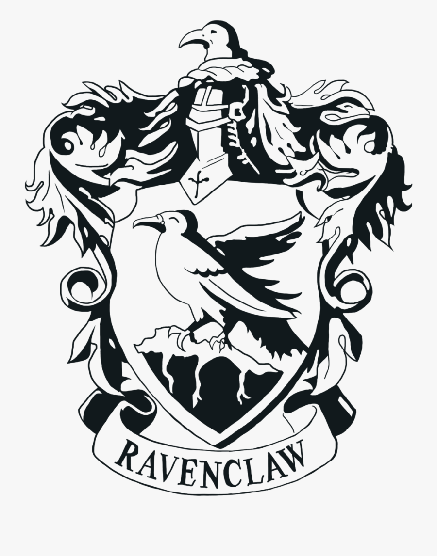 Ravenclaw House Harry Potter T-shirt Hogwarts School - Ravenclaw Crest, Transparent Clipart