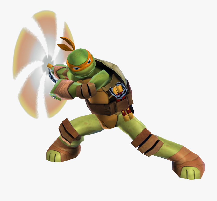 Teenage Mutant Ninja Turtles Michelangelo The Smurfs - Tmnt Mikey Transparent, Transparent Clipart