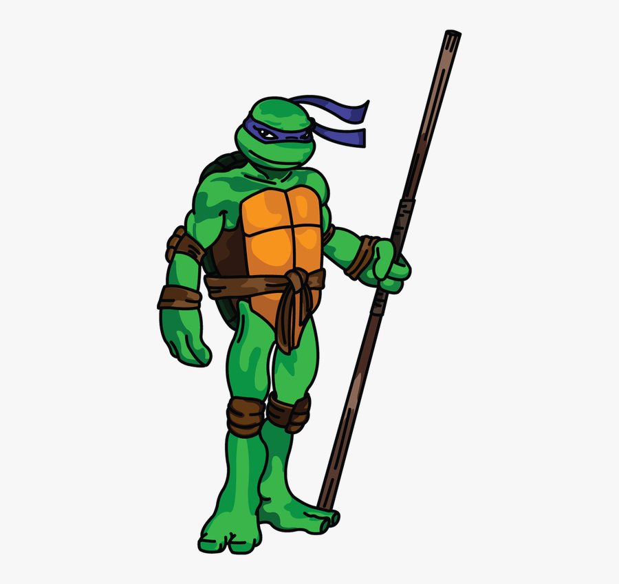 Transparent Teenage Mutant Ninja Turtles Faces Clipart - Ninja Turtle Drawing Donatello, Transparent Clipart