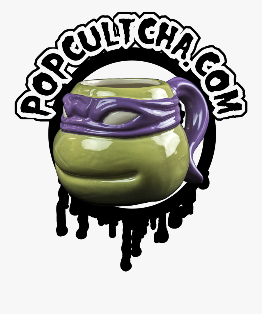 Transparent Ninja Turtles Clipart - Popcultcha Logo, Transparent Clipart