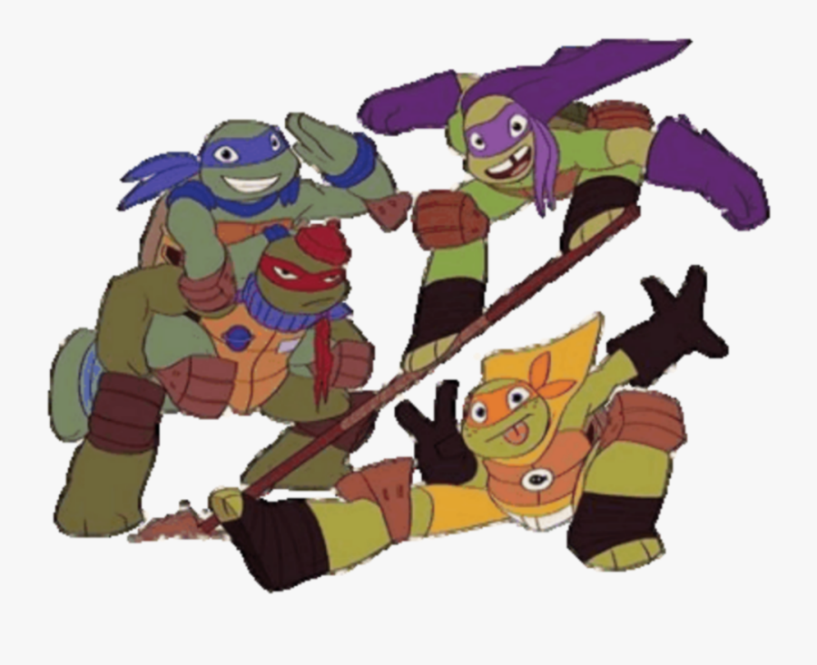 #tmnt #hero #tmnt2012 #nickelodeon #leonardotmnt #donnietmnt - Tmnt 2012 Turtles Take Time And Space, Transparent Clipart
