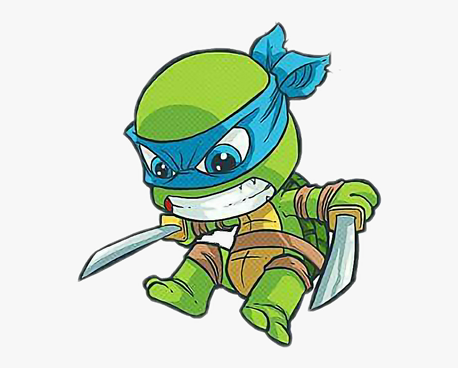 #tmnt #tortugasninja #leonardo - Teenage Mutant Ninja Turtles Chibi, Transparent Clipart