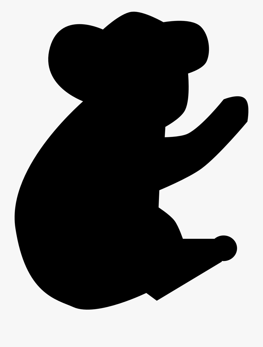 Koala Silhouette, Transparent Clipart