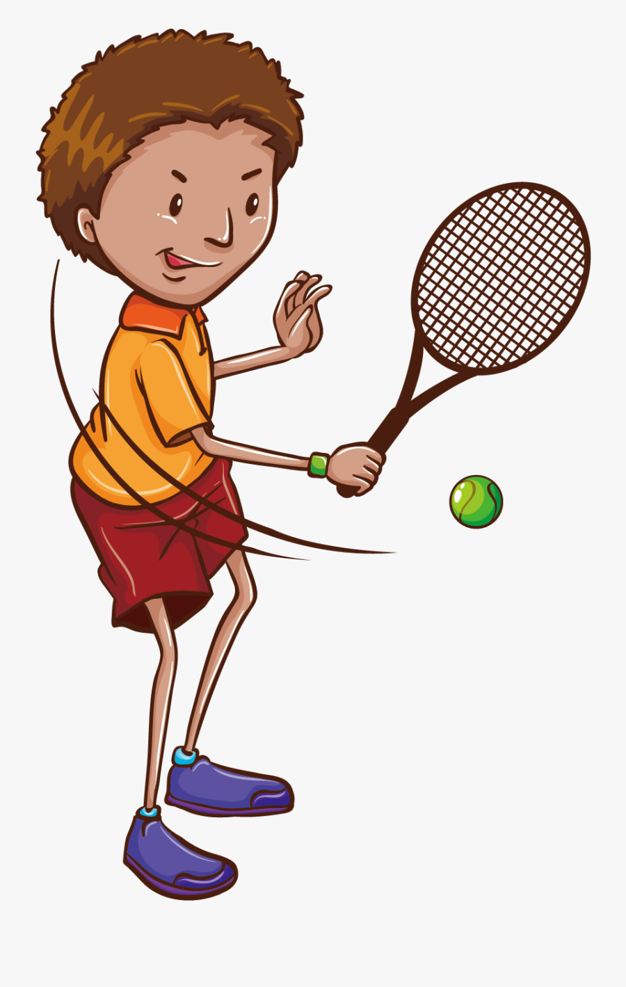 Tennis Player Drawing Illustration - Tennis Rackets Drawing, Transparent Clipart