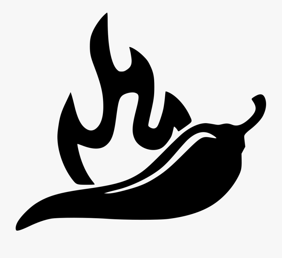 Chilli Hot Vegetable Pepper Red Green Comments - Chilli Black And White Png, Transparent Clipart
