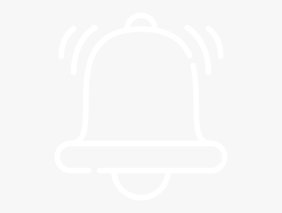 White Bell Icon Png - Bell Icon White Png, Transparent Clipart