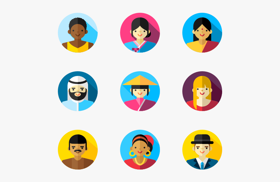 Cultures People Icon - Family Flat Icon Png, Transparent Clipart
