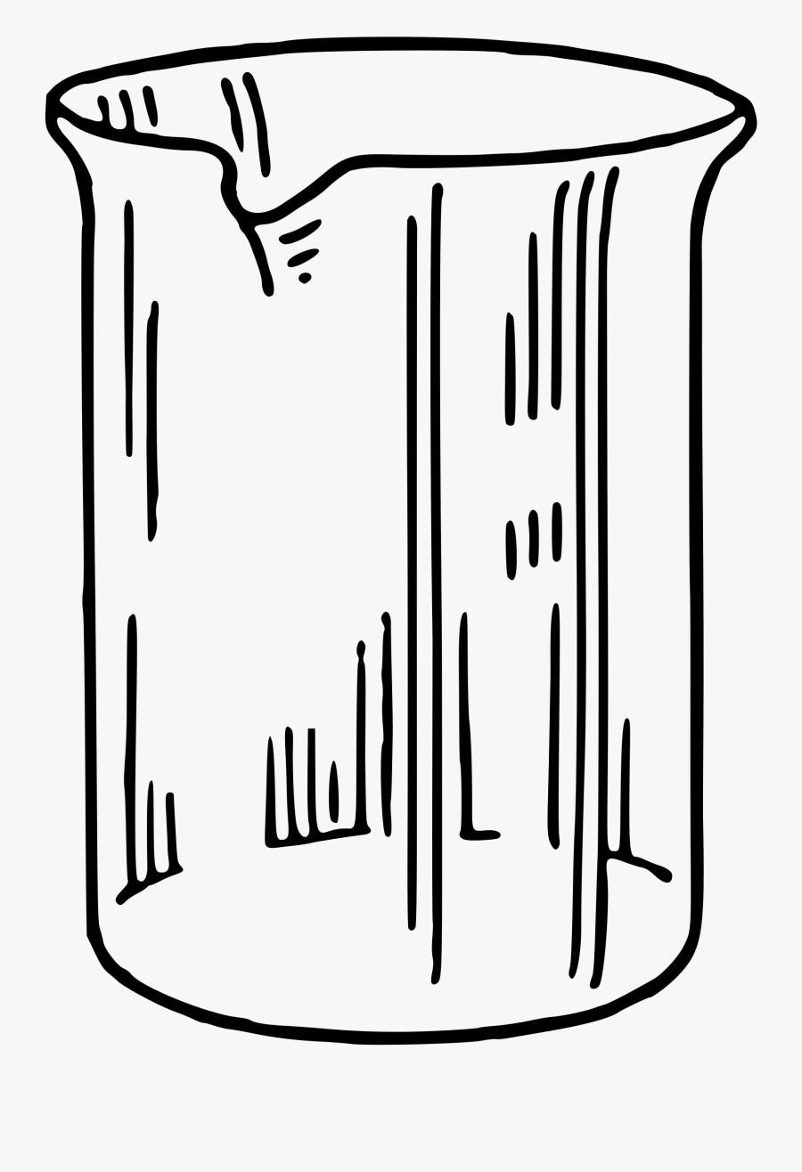 Clipart - Clipart Black And White Beaker, Transparent Clipart