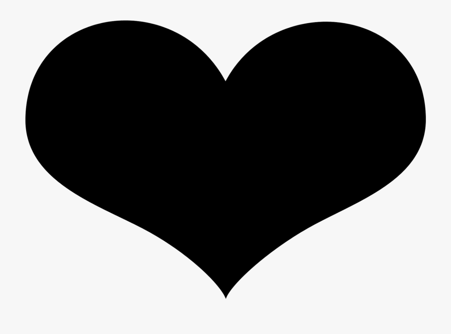 Moustache Clipart Chalkboard - Black Heart Transparent Icon, Transparent Clipart