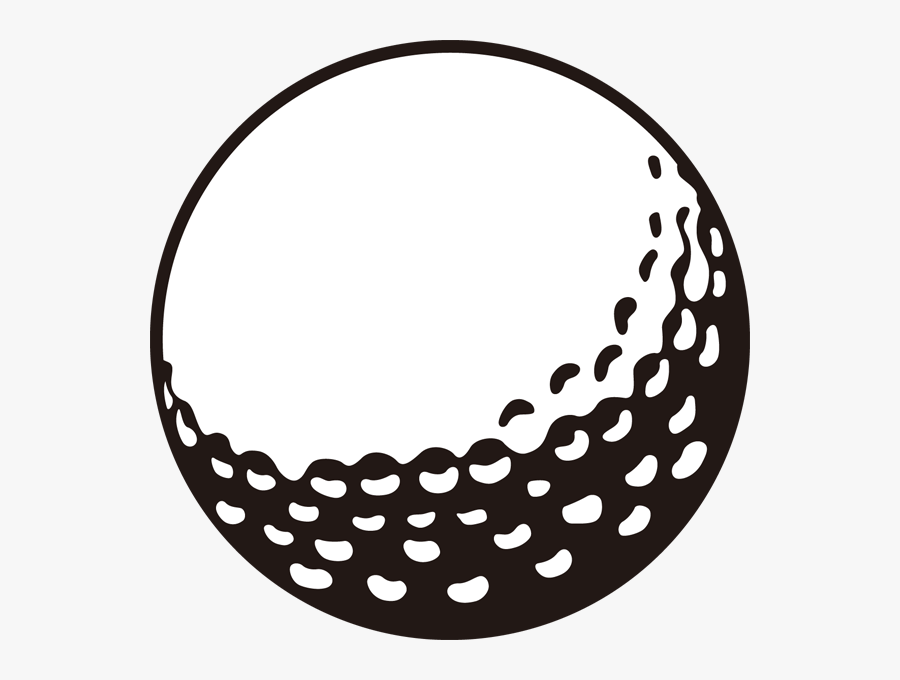 Golf Outline Clipart - ゴルフ ボール 素材 フリー, Transparent Clipart