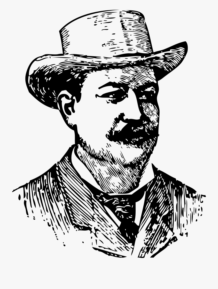Man Engraving, Transparent Clipart
