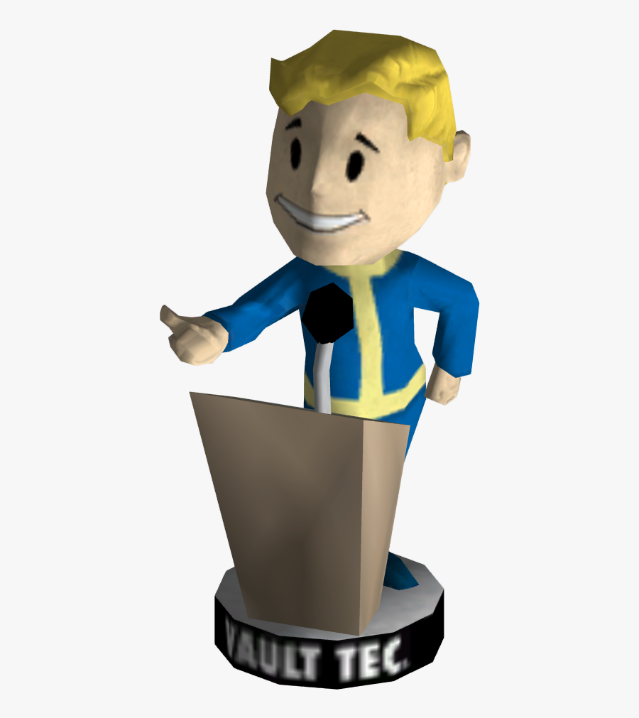 Fallout New Vegas Speech - Vault Boy Bobblehead Luck, Transparent Clipart