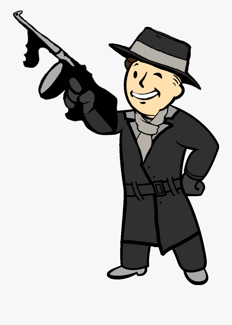 Silver Shroud Vault Boy - Fallout 4 Vault Boy Transparent, Transparent Clipart