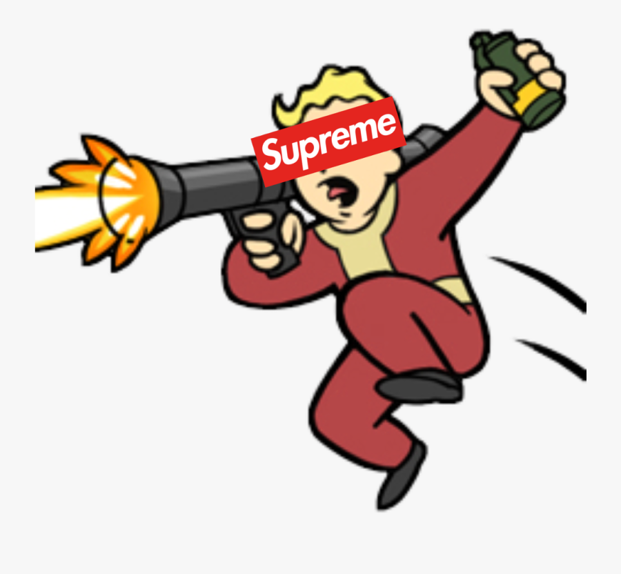 #vaultboy #fallout #supreme - Supreme Boy Png, Transparent Clipart