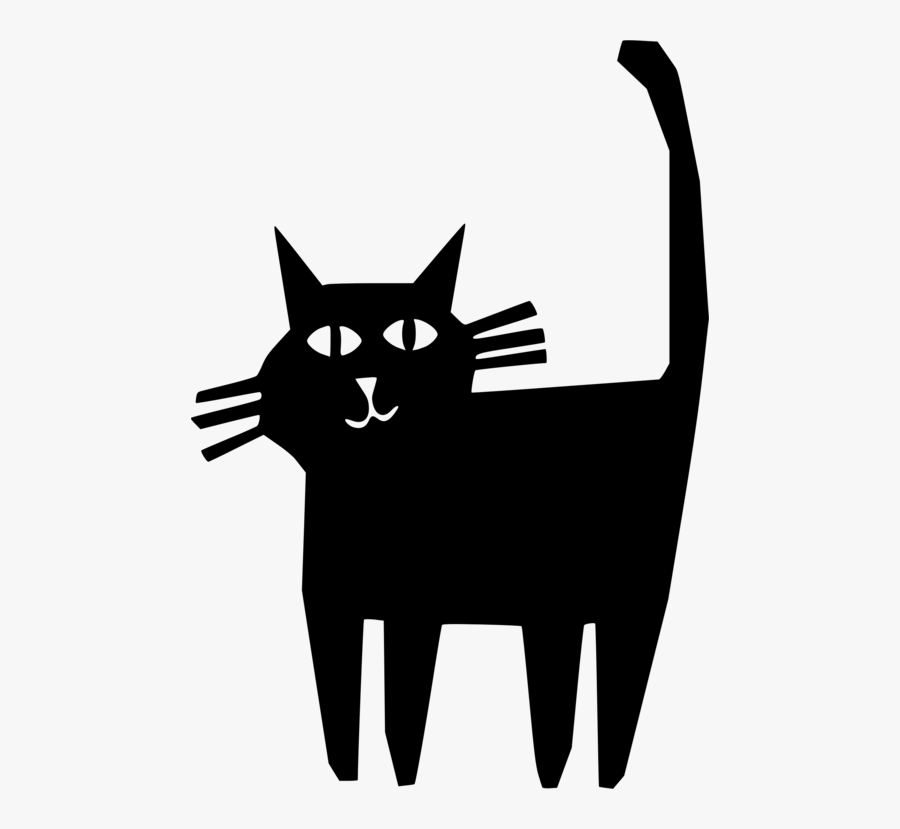 Transparent Button Clipart Black And White - Black Pete The Cat, Transparent Clipart