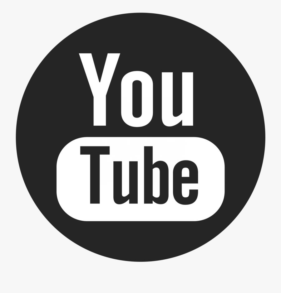 Transparent Subscribe Button Clipart - Youtube Icons Black And White Png, Transparent Clipart