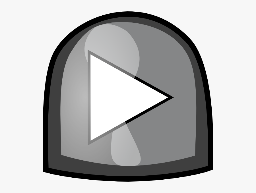 Transparent Button Clipart Black And White - Botao De Jogar Png, Transparent Clipart