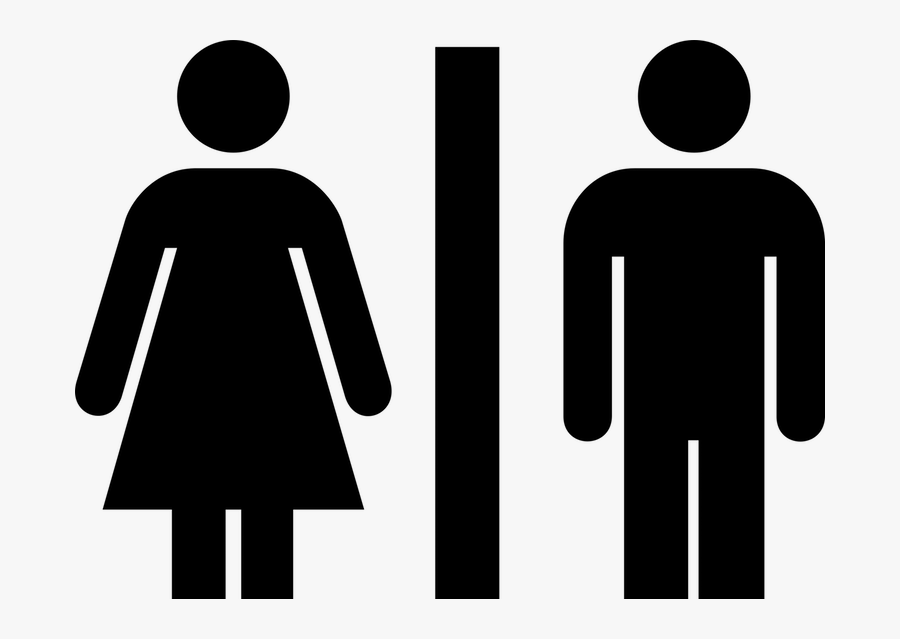 Gender Bathrooms - Toilet Symbol Png, Transparent Clipart