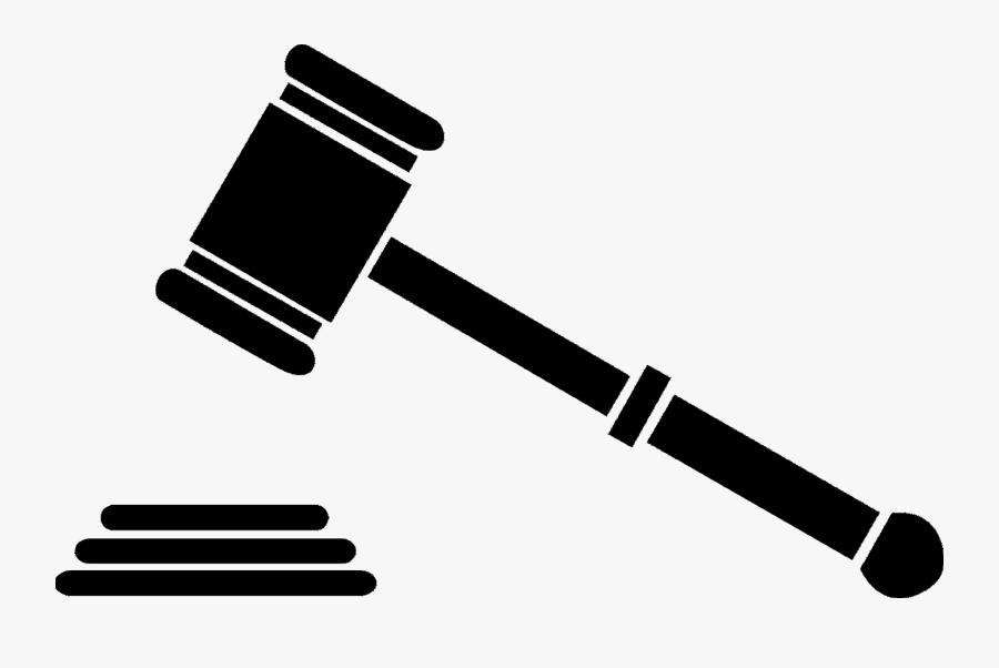 Gavel Computer Icons Judge Clip Art - Gavel Black And White, Transparent Clipart