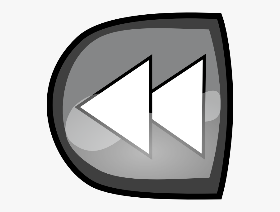 Black Farward Button Svg Clip Arts - Backward Clipart, Transparent Clipart