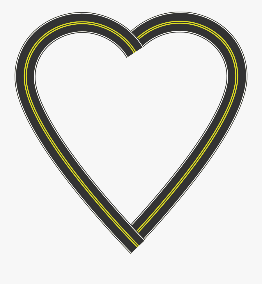 Clip Art Openclipart Heart Image Road - Heart, Transparent Clipart