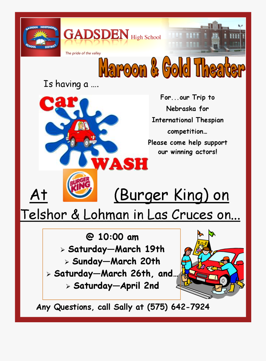 Clip Art Car Wash Flyer - Car Wash Flyer, Transparent Clipart
