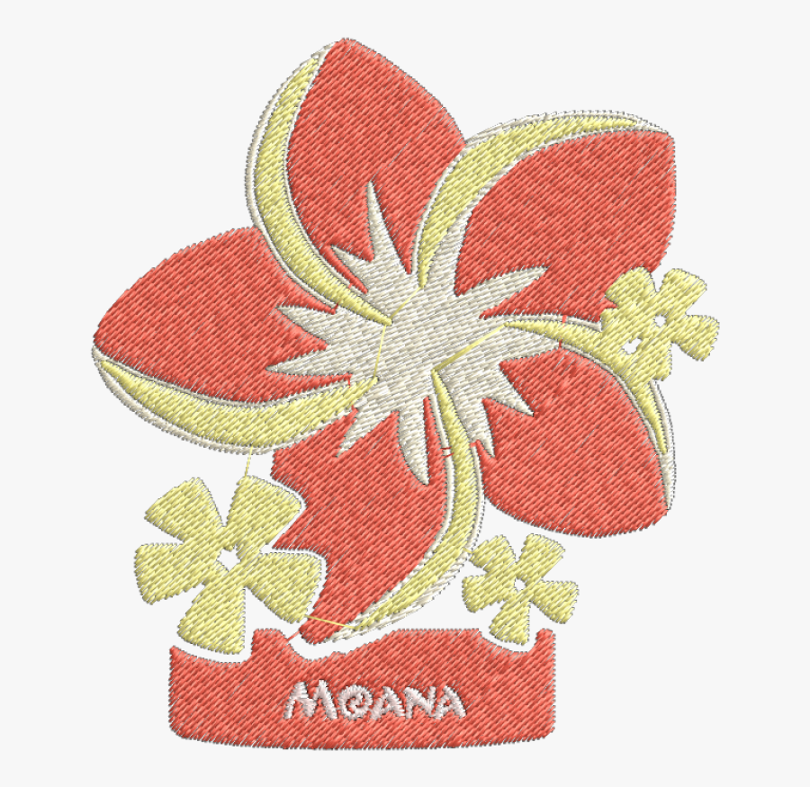 Clip Art Matriz De Bordado - Flor Da Moana Png, Transparent Clipart