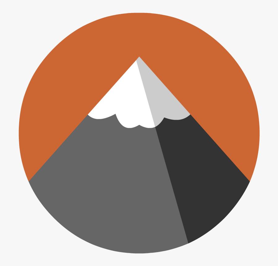 Vent Volcano Icon Circle, Transparent Clipart