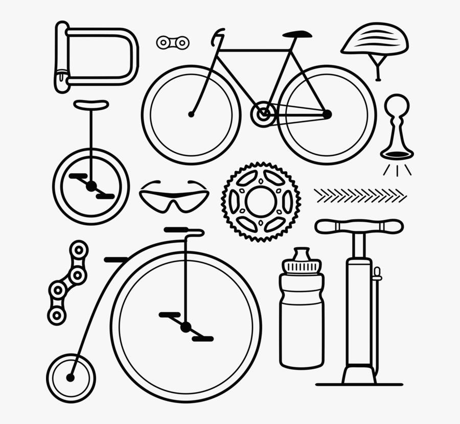 Text,cookware And Bakeware,monochrome - Cycling Icon Wheel, Transparent Clipart