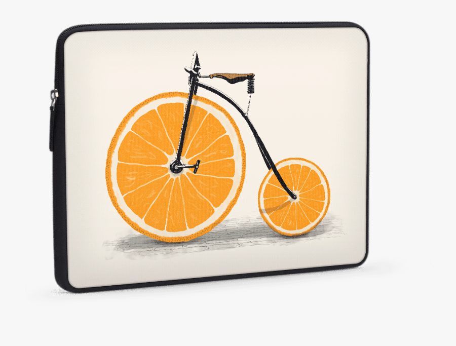 Transparent Penny Farthing Clipart - Orange Fruit Bicycle, Transparent Clipart