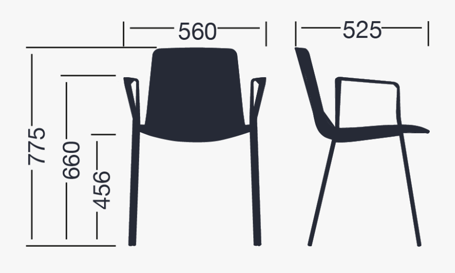 Transparent Stacked Chairs Clipart - Chair, Transparent Clipart