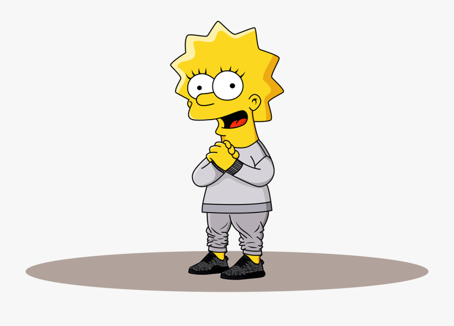 Clip Art Lisa Simpson In The - Lisa Simpson Adidas Png, Transparent Clipart