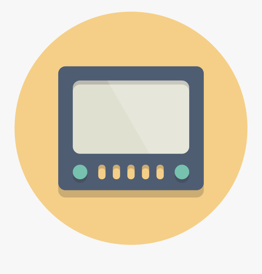 Transparent Tv Icon Png - Tv Circle Icon Png, Transparent Clipart