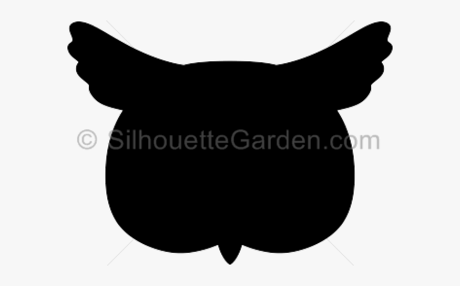 Transparent Owl Silhouette Png - Owl Head Silhouette Clip Art, Transparent Clipart