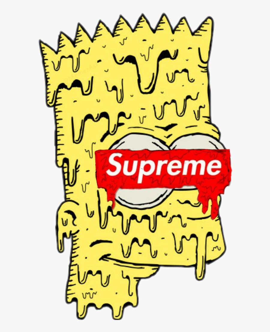 #bart #supreme #simpsons #thesimpsons #bartsimpson, Transparent Clipart