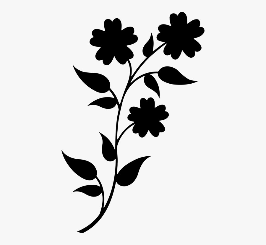 Portable Network Graphics Clip Art Flower Silhouette - Clip Art Flower Silhouette, Transparent Clipart