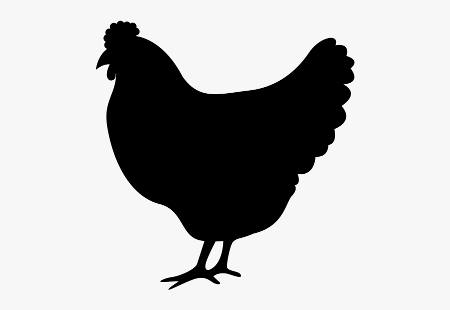 Chicken Meat Silhouette Clip Art - Chicken Silhouette Clip Art, Transparent Clipart