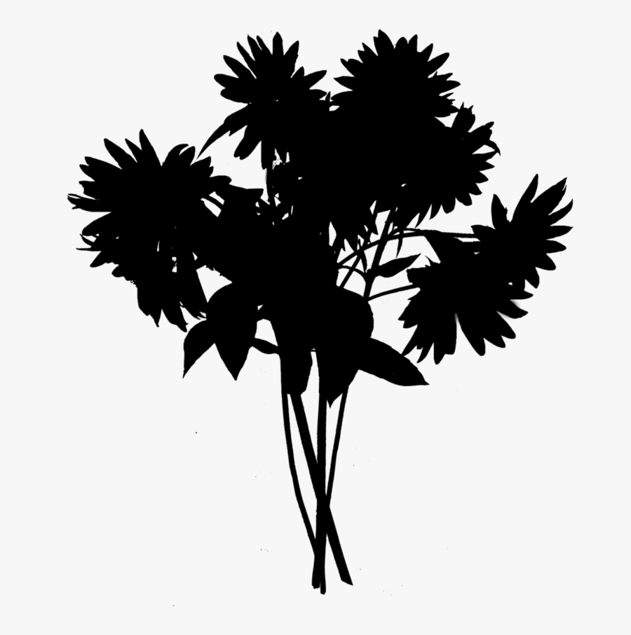 Computer Wallpaper Silhouette Flower Desktop Free Transparent - Wallpaper, Transparent Clipart