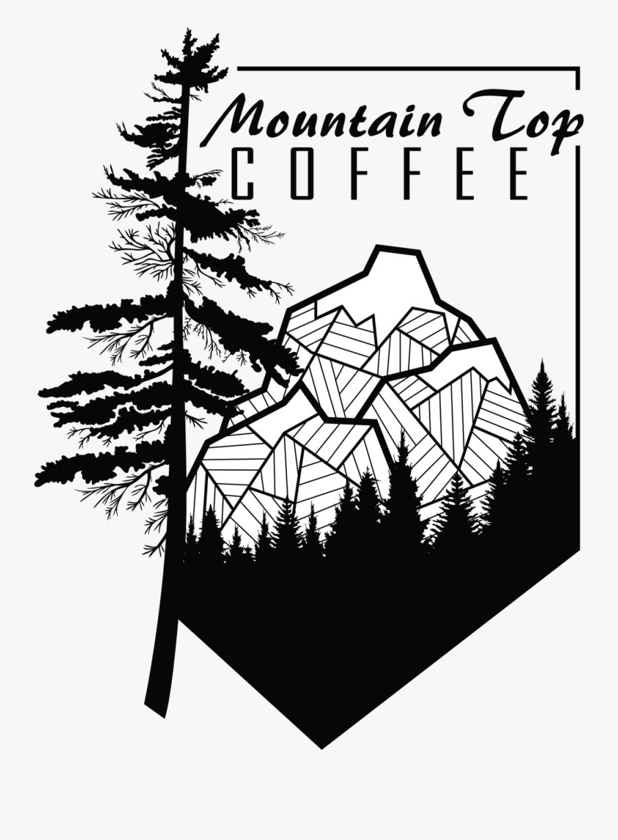 Mountain Top Coffee Logo - White Pine, Transparent Clipart