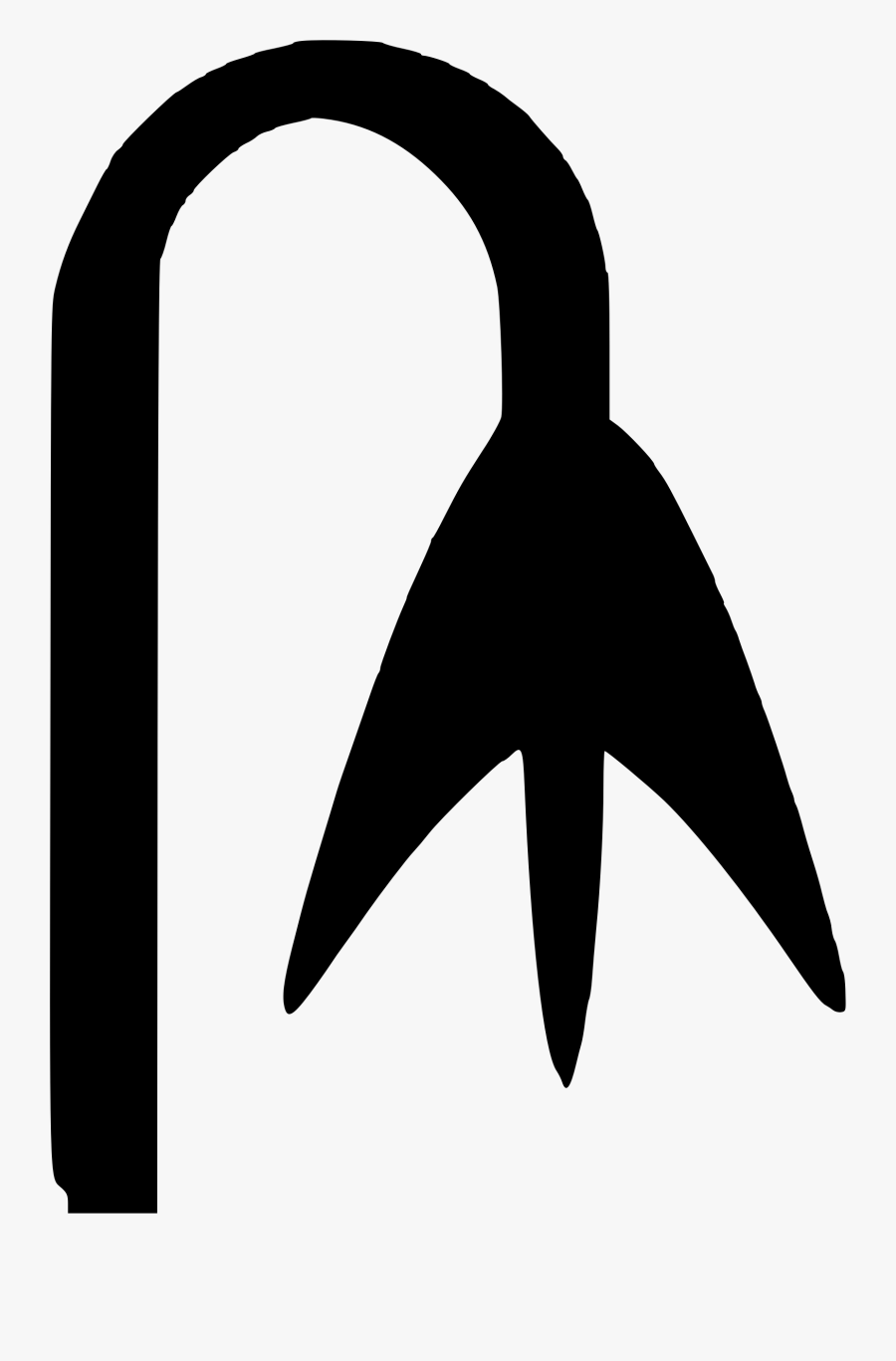 Dying Flower Silhouette Clip Arts - Black Silhouette Of Snowdrop, Transparent Clipart