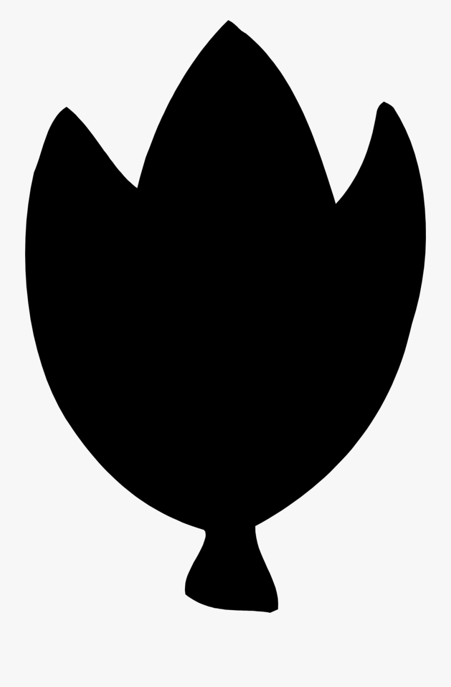 Tulip - Tulip Flower Silhouette, Transparent Clipart