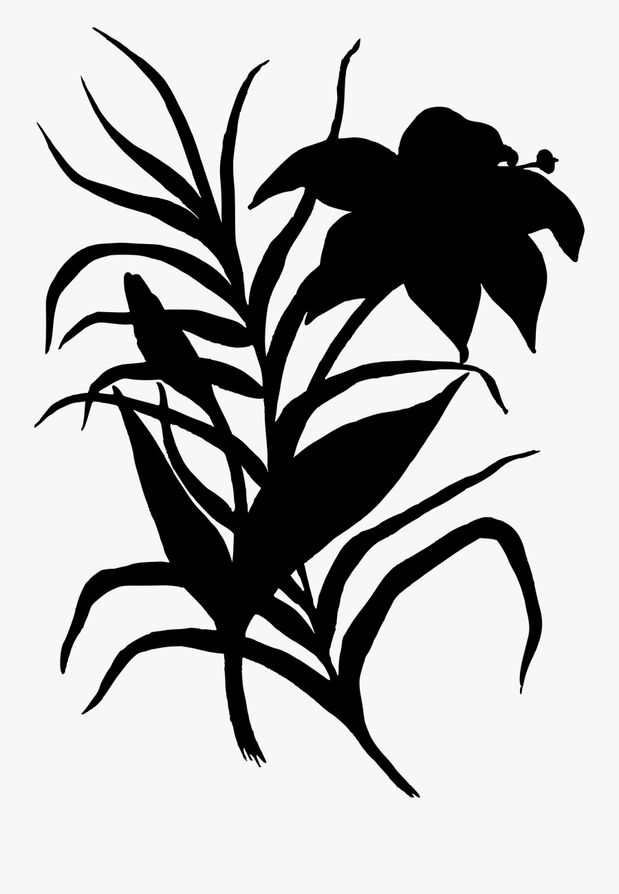 Drawing Silhouette Flower Clip Art - Natural Flowers Images Free Download, Transparent Clipart